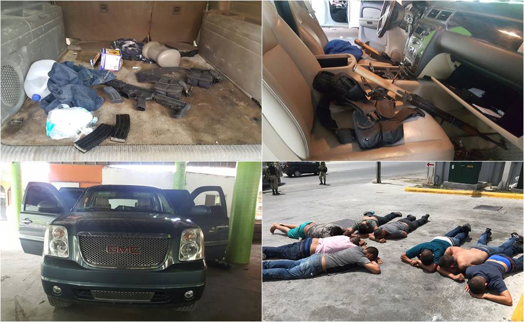 Decomisan armas y camionetas en centro recreativo en Reynosa - El Universal