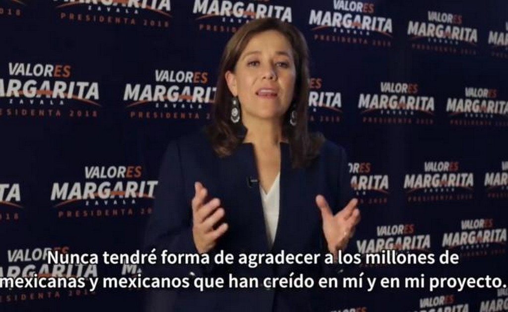 Margarita Zavala presenta al INE oficialmente su renuncia a candidatura