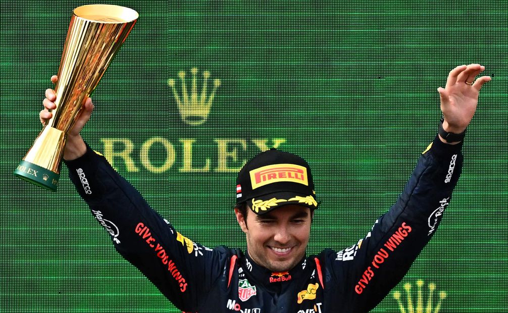 Checo Pérez llegó a 31 podios en la F1 - Foto: AFP