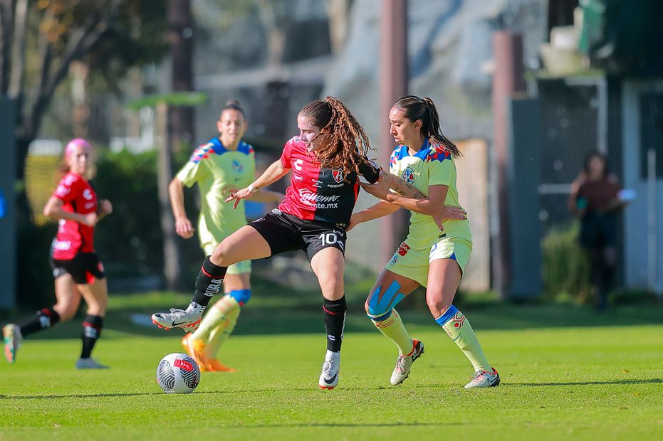 América y Atlas durante la primera jornada del Clausura 2024 de la Liga MX Femenil - Foto: Imago7
