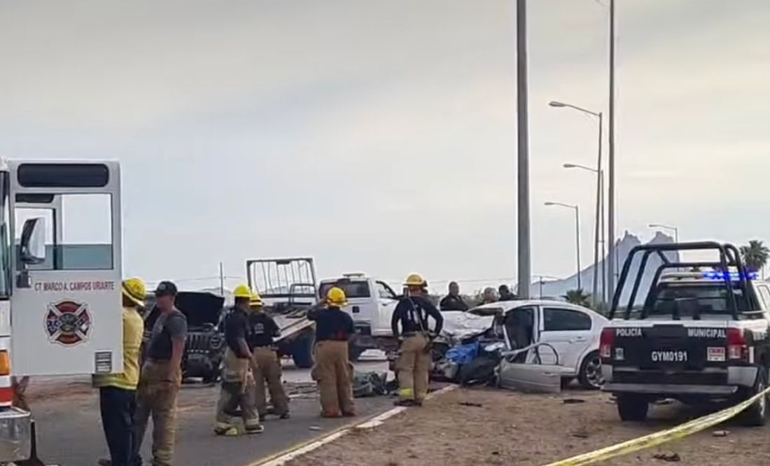 VIDEO: Conductor en sentido contrario choca contra Jeep y muere en Sonora 