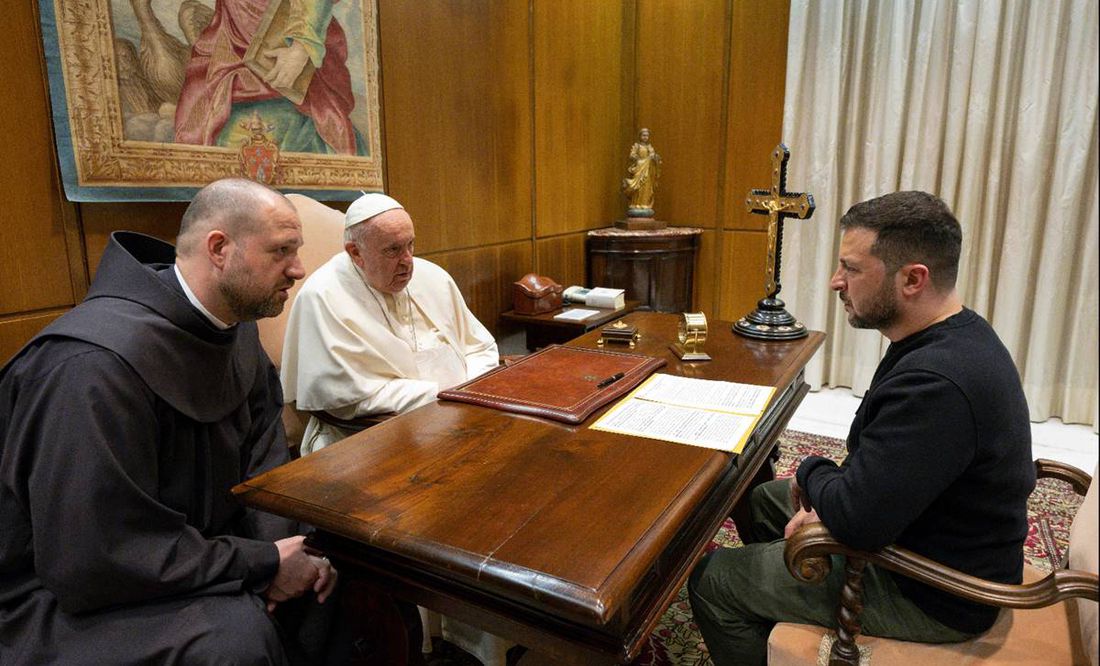 Papa Francisco pide 'gestos de humanidad' y Zelenski dice que plan de paz 'debe ser ucraniano'