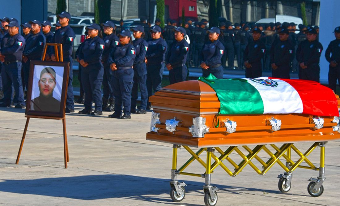 Rinden honores a guardia estatal fallecido en cumplimiento de su deber en Tamaulipas