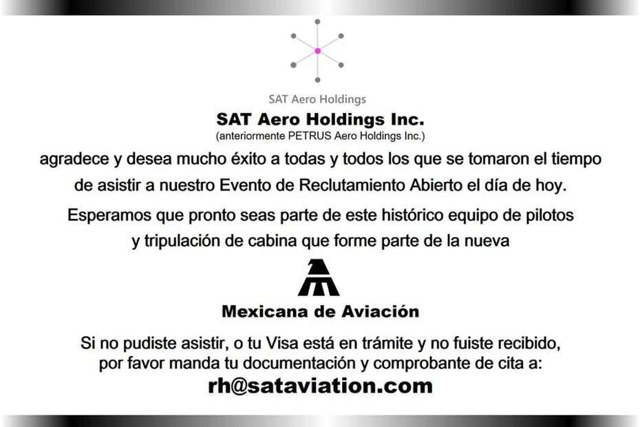 SAT Aero Holdings