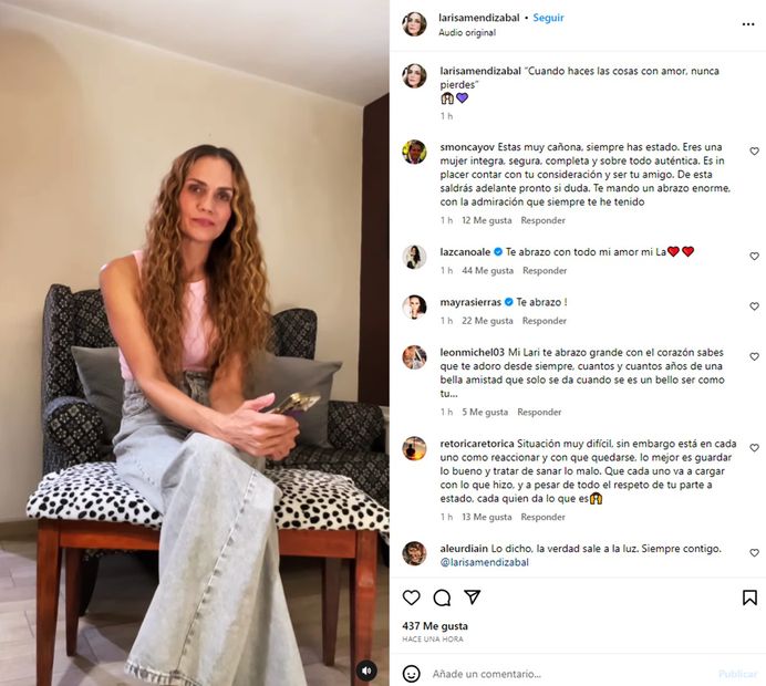 Larisa Mendizabal fue pareja de Rodrigo Cachero décadas atrás. De hecho, comparte un hijo con el actor, su primogénito Santiago.
<p>Foto: Instagram