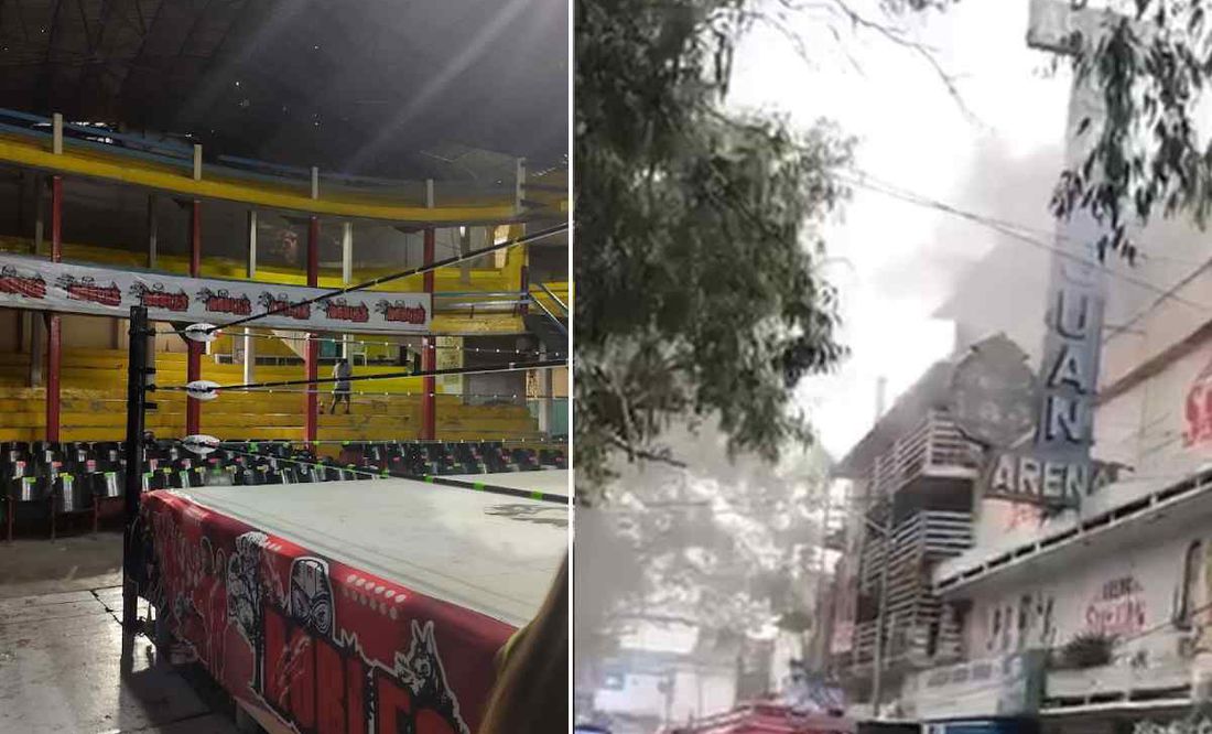 Incendio en Arena San Juan de Nezahualcóyotl deja dos menores de edad muertos
