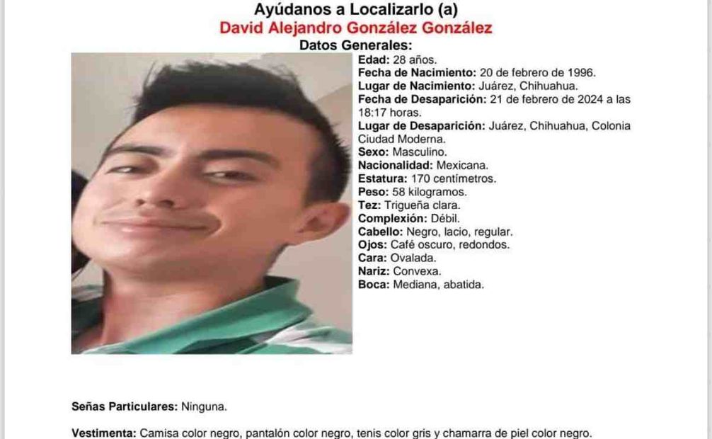 David Alejandro González González, de 28 años. Foto: Especial