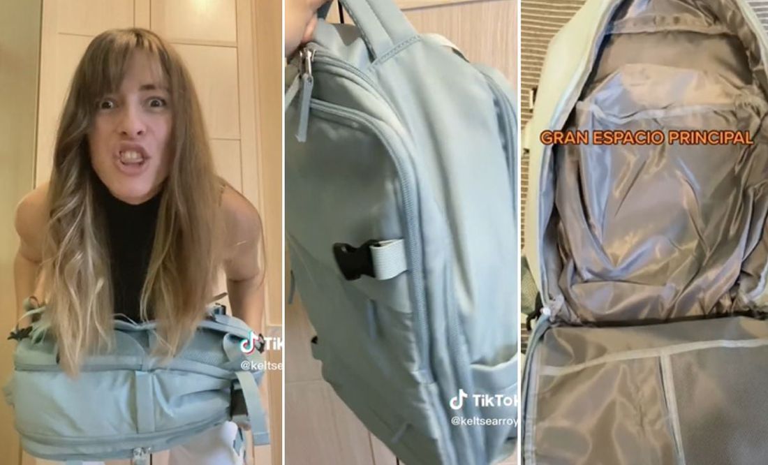 Probando la mochila viral de Tik Tok, ideal para cabina de avión ✈ ¿La