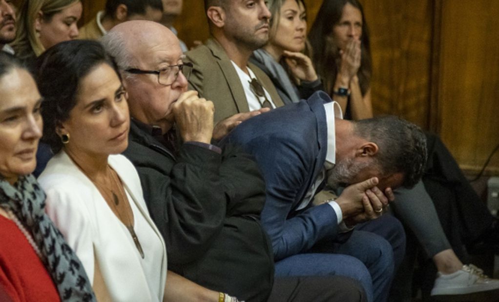 Así reaccionó Lucas Delfino a la sentencia del actor. Foto: AFP