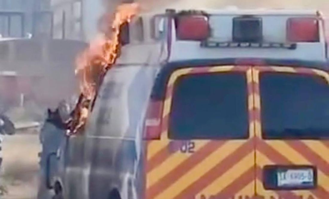 Incendian ambulancias en Guanajuato / Foto: Especial