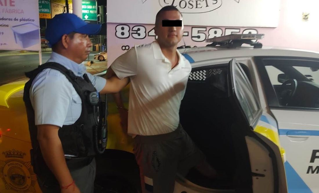 Por un mensaje de WhatsApp, sujeto golpea a su novia y lo detienen en Nuevo León