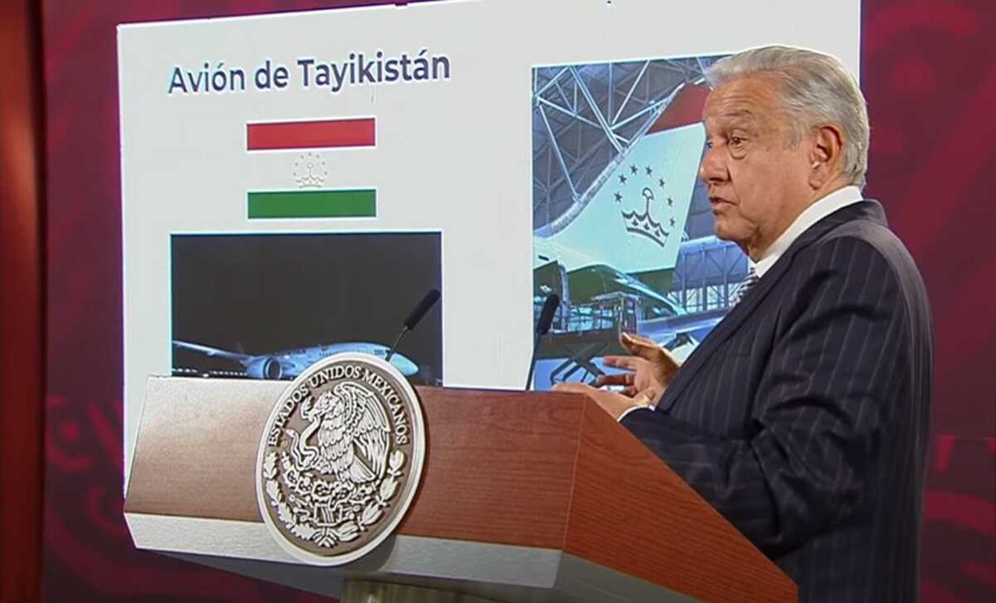 Tayikistán ya se llevó el avión presidencial, destaca AMLO