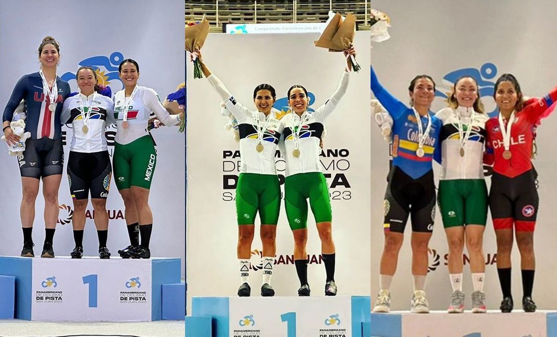 ¡Histórico! Selección Mexicana de ciclismo de pista consigue dos medallas de oro y una de bronce en el Campeonato Panamericano
