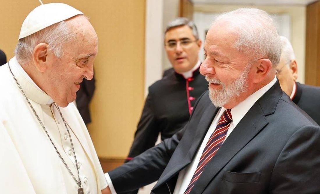 Papa Francisco se reúne con Lula da Silva en el Vaticano; dialogan sobre 'la paz en el mundo'
