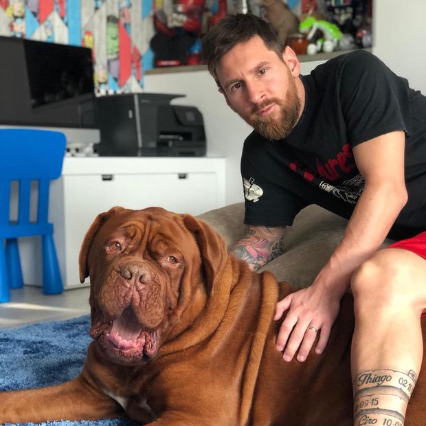 Lionel Messi junto a Hulk. Fuente: Instagram @leomessi