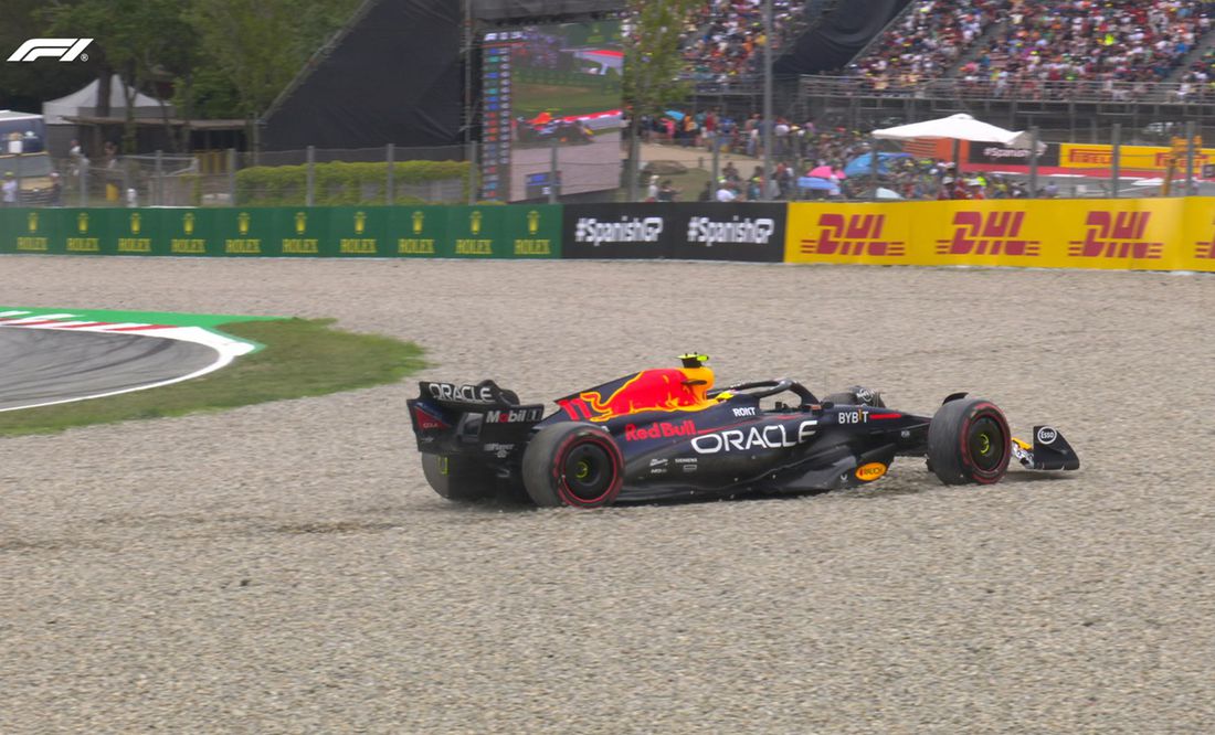 Checo Pérez quedó fuera en la Q2 del Gran Premio de España; Verstappen se queda con la pole position
