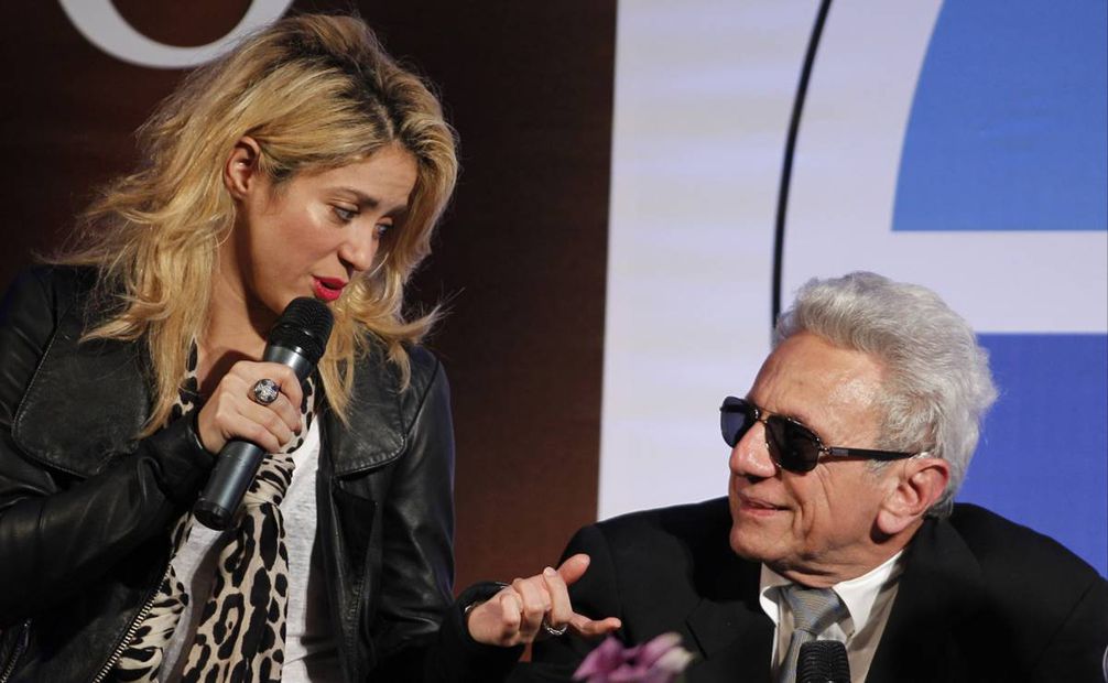 Shakira y su padre William Mebarak siempre han llevado una amorosa relación. Foto: Archivo AP.