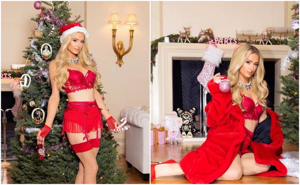 5DVDNONHGRDYVFFRJMV5NEZMSA - Paris Hilton comparte fotos navideñas con sus hijos 