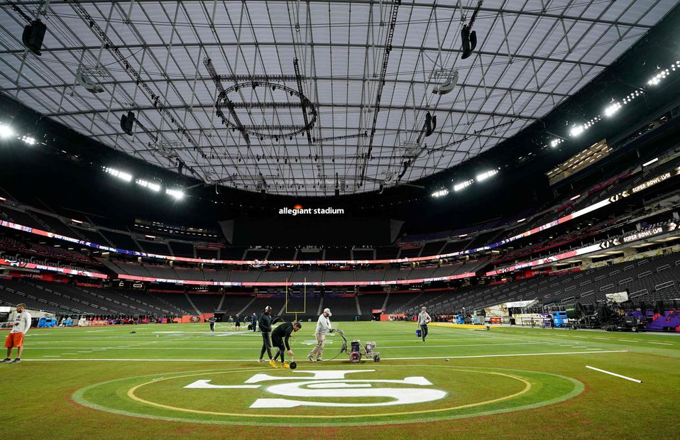 Allegiant Stadium en Las Vegas, Estados Unidos, a un día del Super Bowl - Foto: AFP