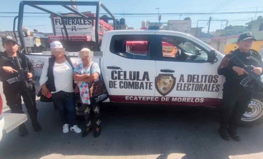 Caen dos mujeres por movilizar a ciudadanos para votar en favor de Alejandra del Moral en Ecatepec