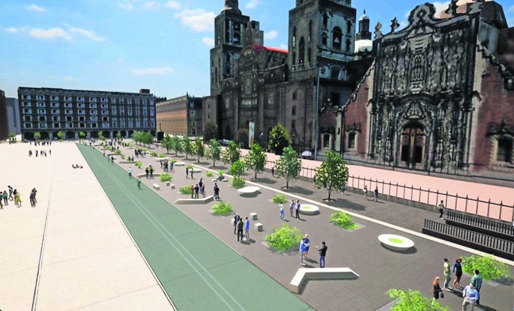 Serán peatonales calles que rodean al Zócalo