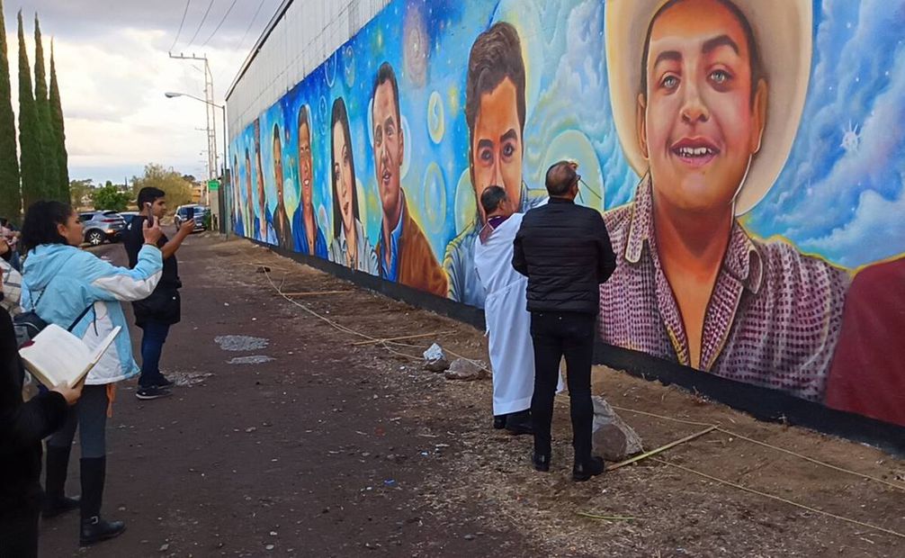 Mural en honor a víctimas en Salvatierra. Foto: Carlos Silva