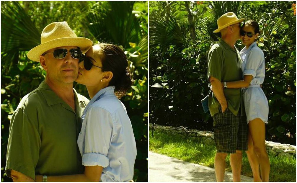 Emma Heming, esposa de Bruce Willis, celebró con este par de fotos un aniversario más junto al actor.