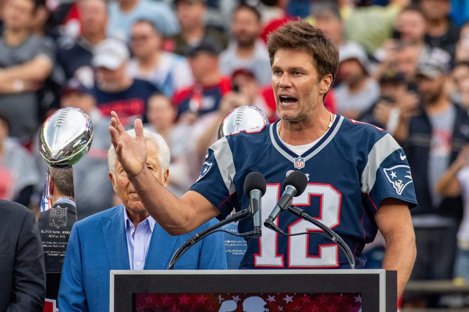 Tom Brady durante el juego entre los New England Patriots y los Philadelphia Eagles - Foto: AFP