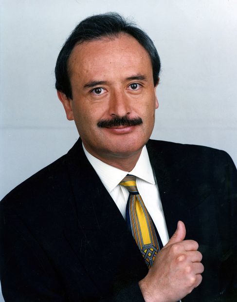 Ricardo Rocha, referente del periodismo nacional. 29 de abril 1996. Foto: Archivo El Universal.