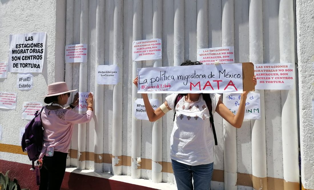 Protestan en instalaciones del INM en Chiapas por incendio que dejó 39 muertos en Ciudad Juárez