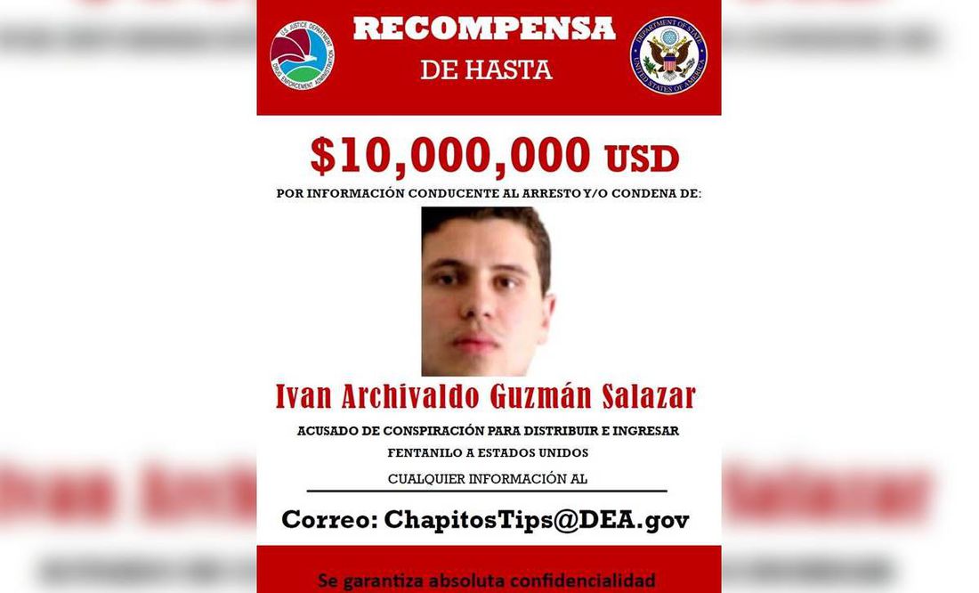 'Chapitos tips', el correo para informar del paradero de los Guzmán y obtener recompensa millonaria