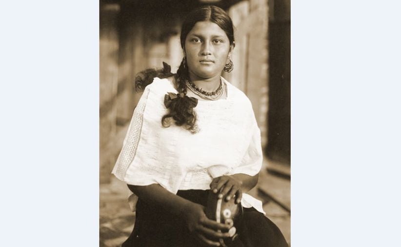 María Bibiana Uribe había sido elegida como la india más bonita. “El color de su piel morena, su cabello lacio y negro y sus manos y pies finos”, fueron motivo suficiente para elegirla como una belleza autóctona”. FOTOTECA EL UNIVERSAL