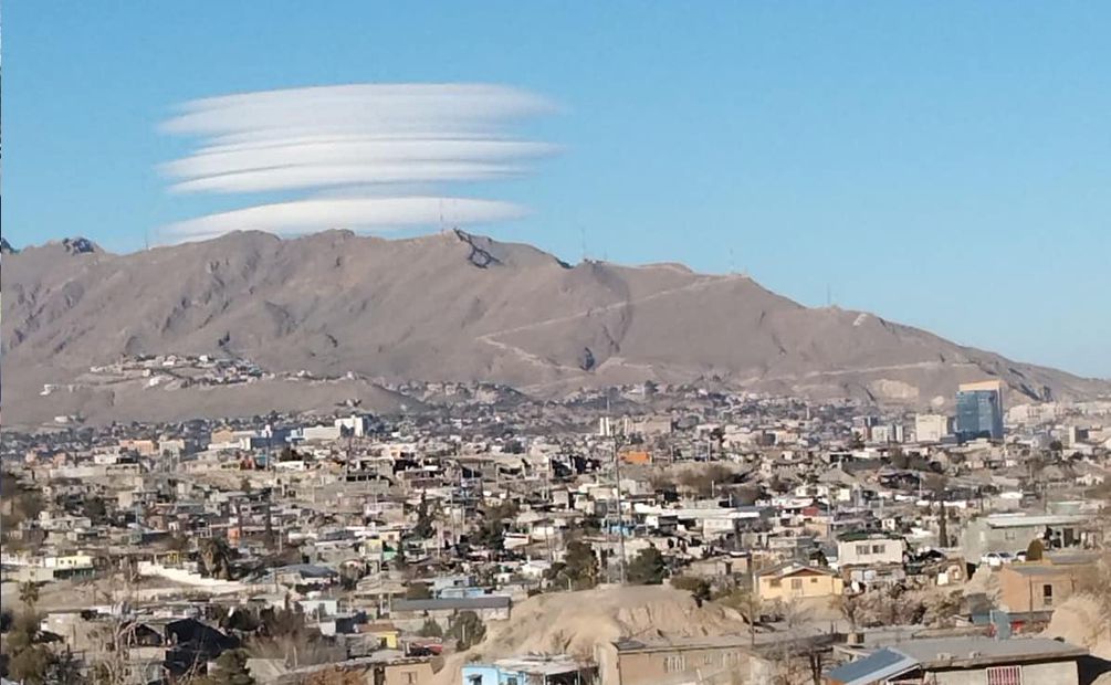Nubes lenticulares en Chihuahua. Foto: Especial
