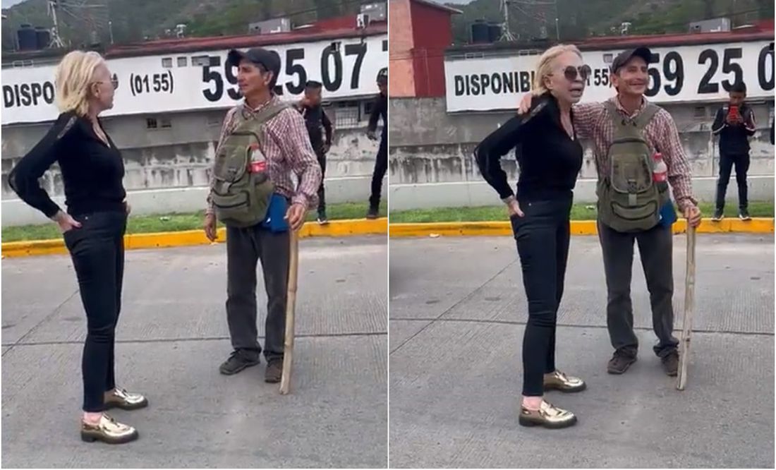 VIDEO: Laura Bozzo queda atrapada durante bloqueo en Chilpancingo; ¿negoció su pase?