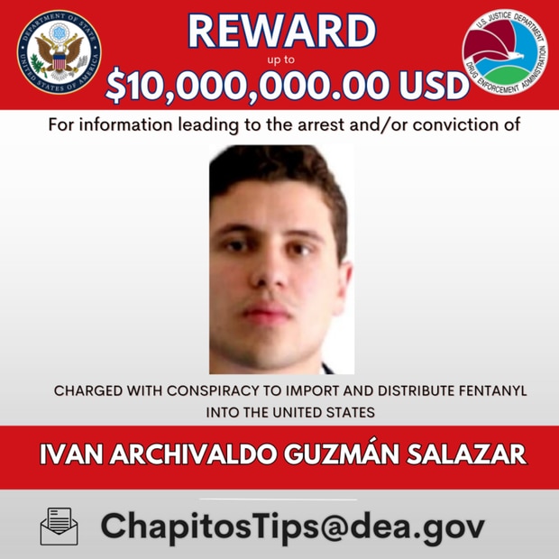 El Chapito aparece en la lista de los 10 más buscados por la DEA / Foto: DEA