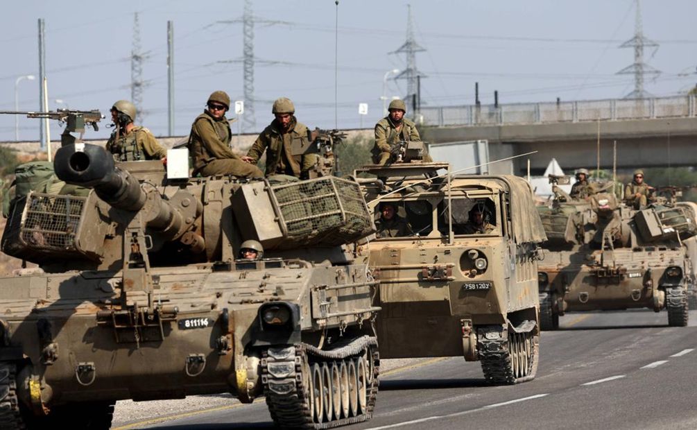 Una unidad de blindados del ejército israelí. Foto: EFE
