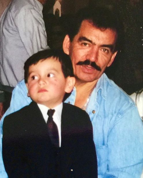 Julian Figueroa y su padre Joan (Fuente Instagram @julian_f.f)