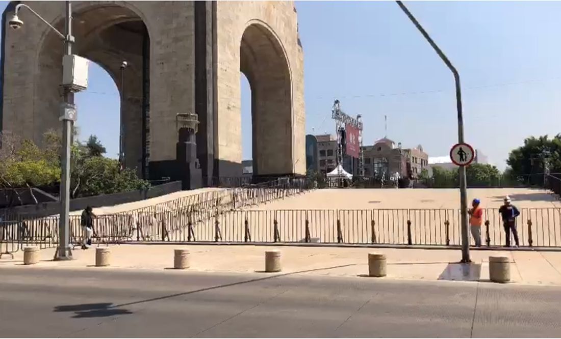 Cierran accesos viales al Monumento a la Revolución por evento de Sheinbaum en la tarde; toma precauciones