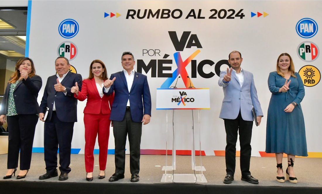 Va por México define el 26 de junio método para elegir candidato para 2024; llaman a MC a unirse