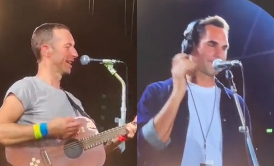 VIDEO: Roger Federer sorprende y se sube a cantar con Coldplay