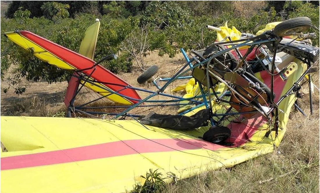 Se desploma aeronave ligera en límites de Puebla y Morelos; hay un muerto y un herido