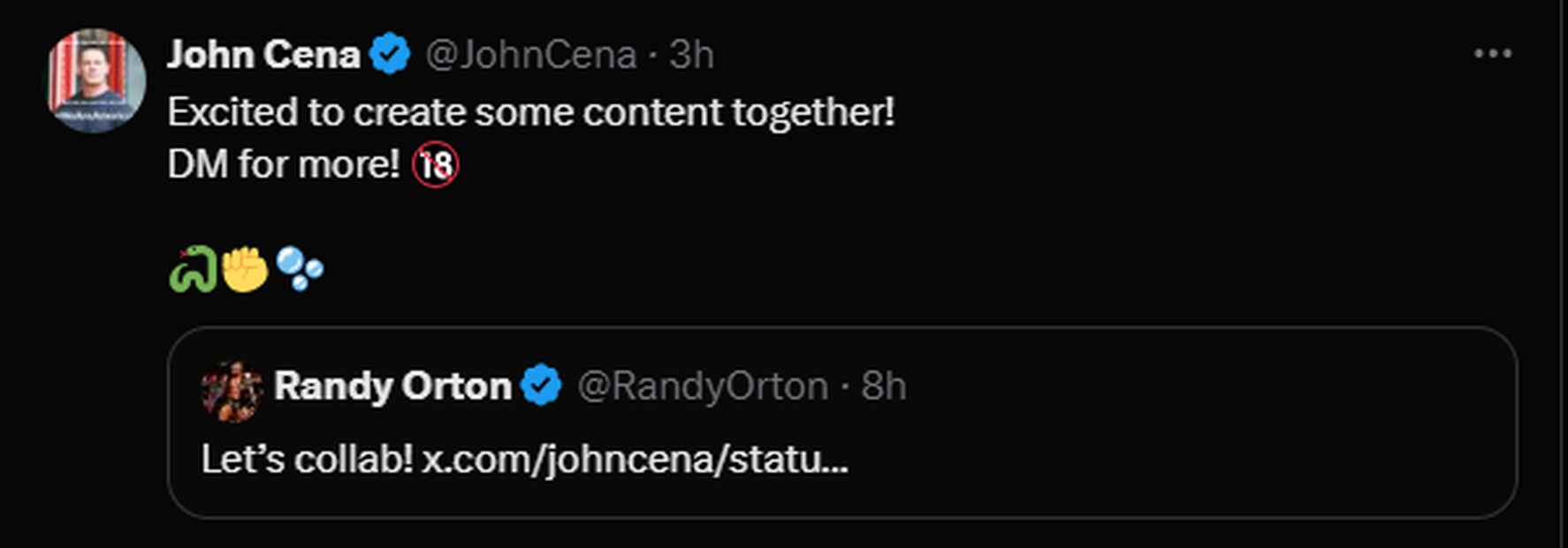 John Cena abrió una cuenta de contenido para adultos