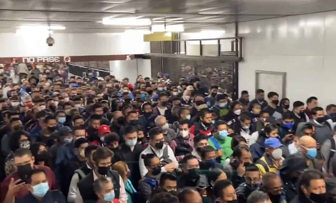Pantitlán. Reportan alta afluencia y retrasos en Línea 9 del Metro CDMX