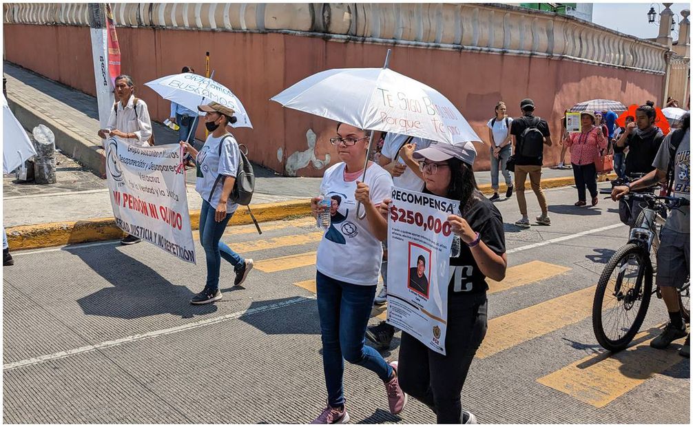 Madres buscadoras protestan en Veracruz. Foto: Édgar Ávila/ EL UNIVERSAL