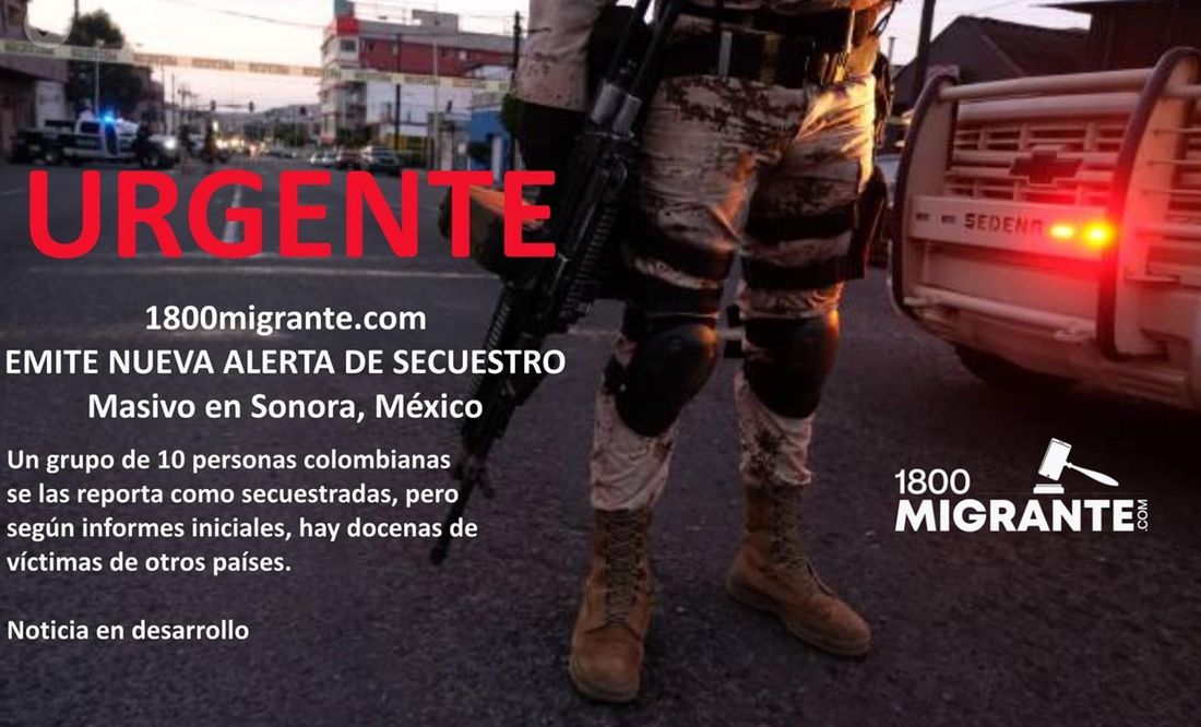 Denuncian secuestro masivo de migrantes en Sonora; Fiscalía local no tiene información sobre el caso