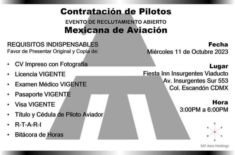 Mexicana de aviación pilotos