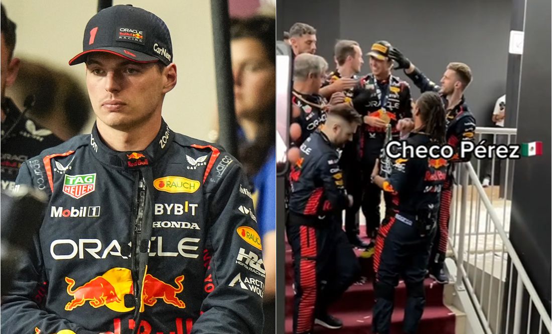 VIDEO: Mecánicos de Red Bull abrazan a Checo Pérez e ignoran a Max Verstappen