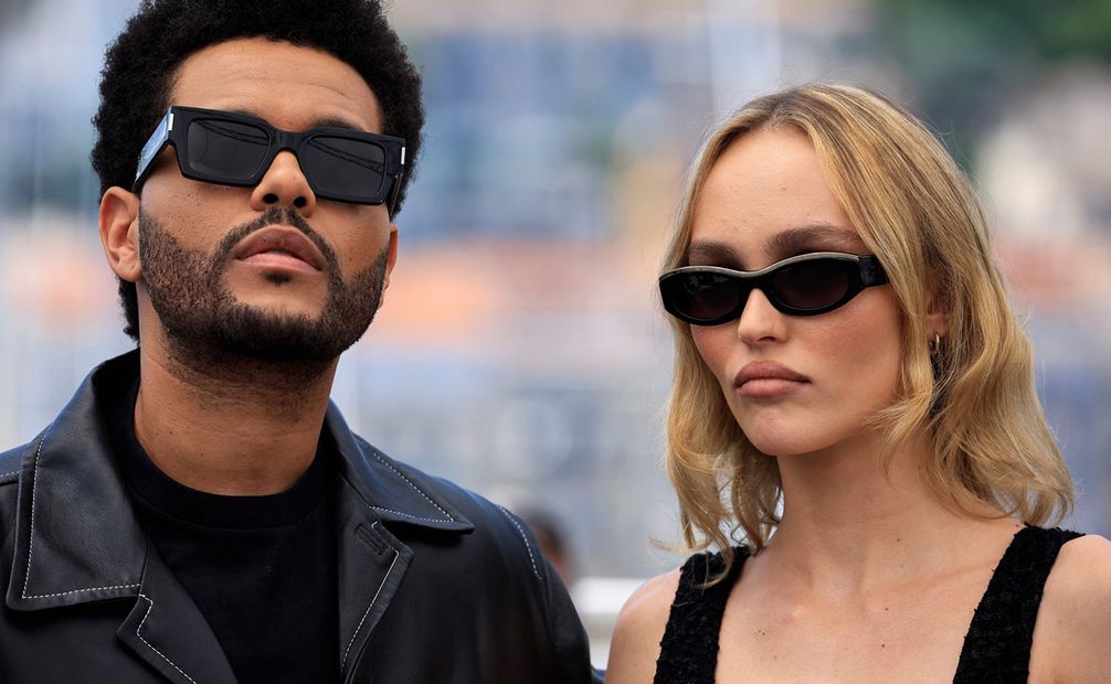 The Weeknd y Lily-Rose Depp protagonizan la serie que ha desatado la polémica en Cannes. Foto: AFP