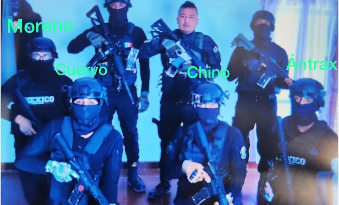 Con armas largas, así posaban 'El Lagarto' e integrantes del CJNG antes de matar a policías de CDMX