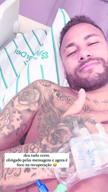 Neymar es operado y ya piensa en la recuperación
